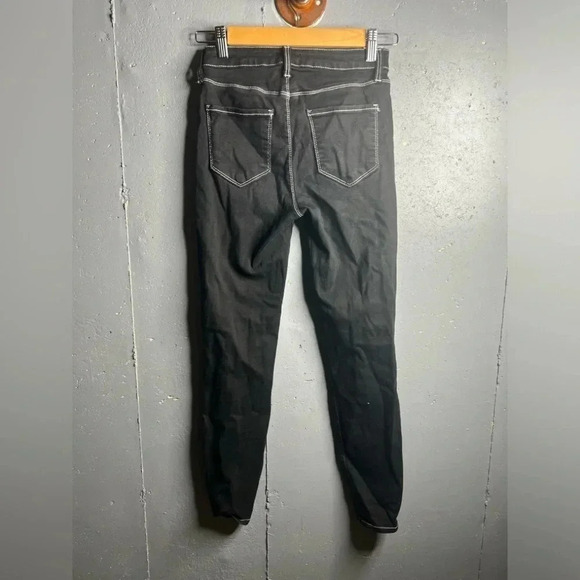 L'AGENCE Margot Skinny High Rise Noir Contrast 24 - Picture 2 of 6